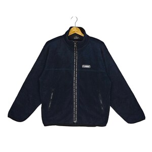 Vintage Dunlop Motorsport Racing Fleecejacka med dragkedja Tröja Runneck