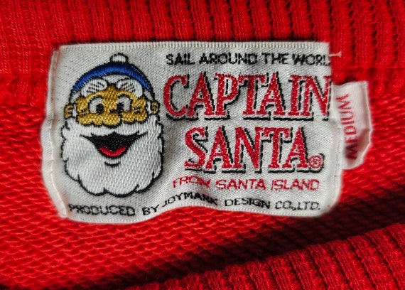 Vintage Rare Captain Santa Club Sweatshirt - Etsy Vintage Rare Captain Santa Club Sweatshirt - Etsy
