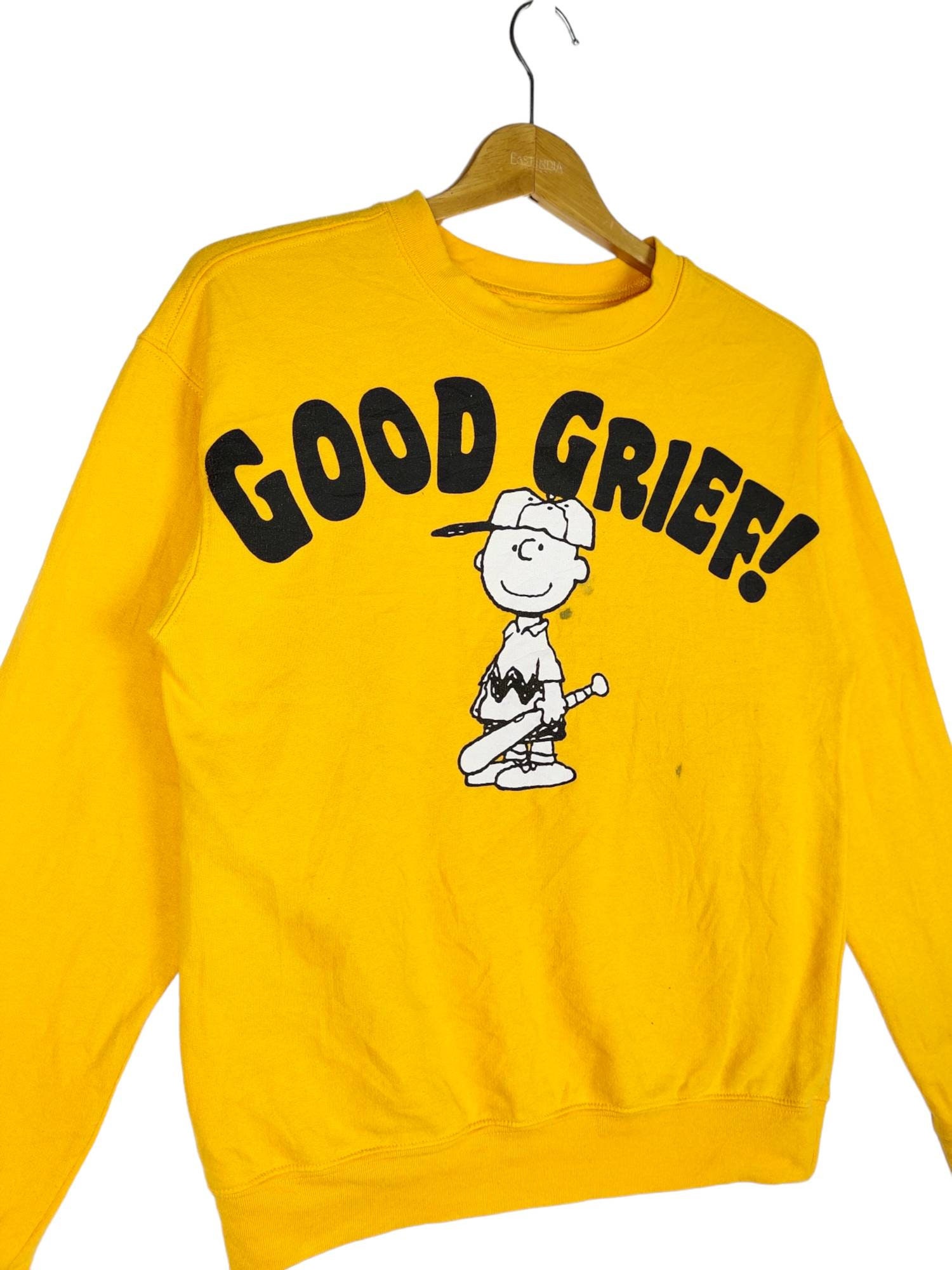 Vintage Peanuts Snoopy Good Grief Big Logo Sweatshirt - Etsy