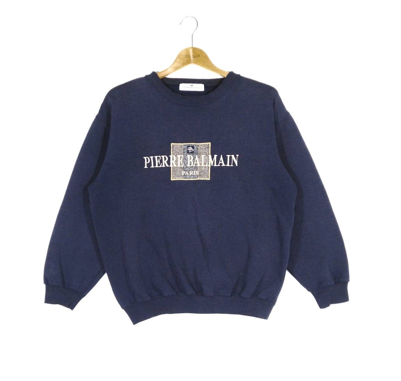 ヴィンテージ PIERRE BALMAIN PARIS ビッグロゴ刺繍 素敵なロゴ