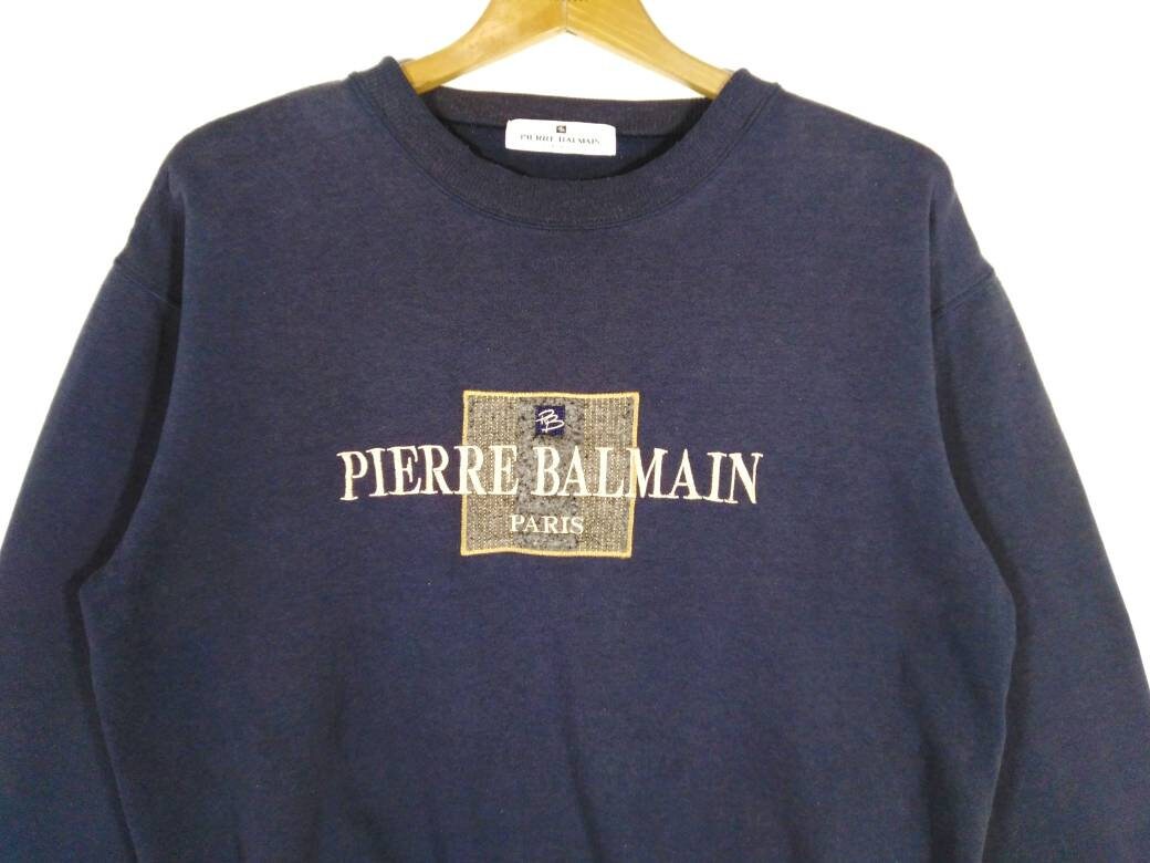 ヴィンテージ PIERRE BALMAIN PARIS ビッグロゴ刺繍 素敵なロゴ