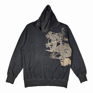 Vintage Sukajan Sweatshirt Drache Souvenir Bestickt Spellout Big Logo Traditionelles Design