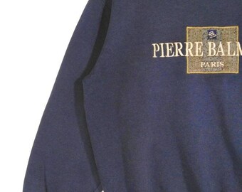 ヴィンテージ PIERRE BALMAIN PARIS ビッグロゴ刺繍 素敵なロゴ