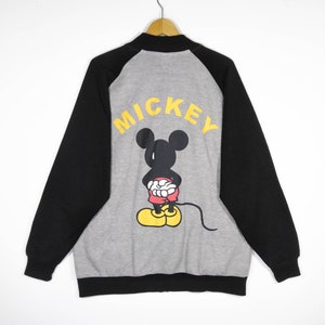 Vintage MICKEY MOUSE Big Logo Full Zip Sweatshirt