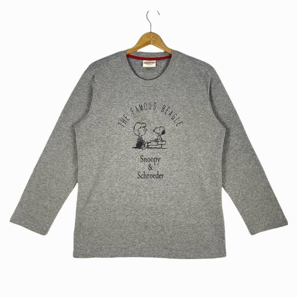 vintage Peanuts Snoopy Sweat Snoopy et Schroeder Personnage