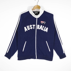 Vintage AUSTRALIA Flag Big Spell and Logo Embroidery Sweatshirt