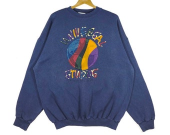 トップス 80's UNIVERSAL STUDIOS Florida SWEAT Universal Studios Retro Adult Crew Neck Sweatshirt