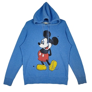 Vintage Mickey Mouse Uniqlo Hoodie Sweatshirt Big Logo