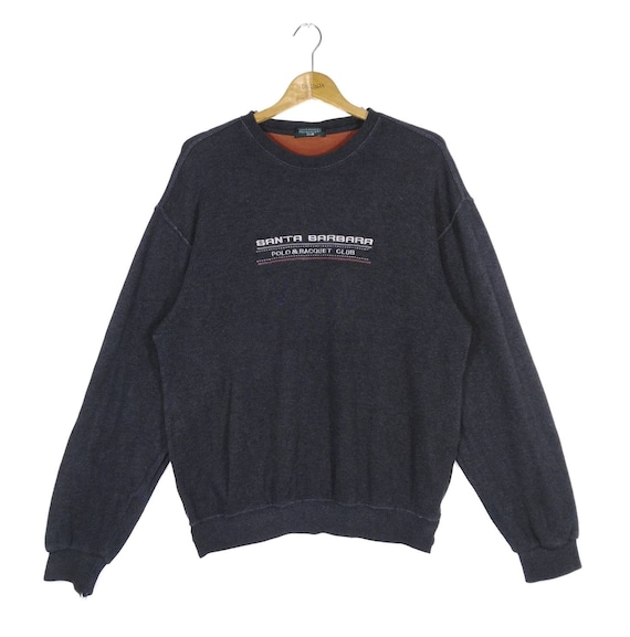 Vintage SANTA BARBARA Polo \u0026 Racquet Club Embroidery Spell Sweatshirt  Pullover - Etsy