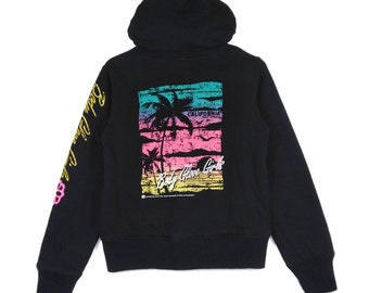 Vintage Body Glove Girls California Surf Groove Hoodie Sweatshirt