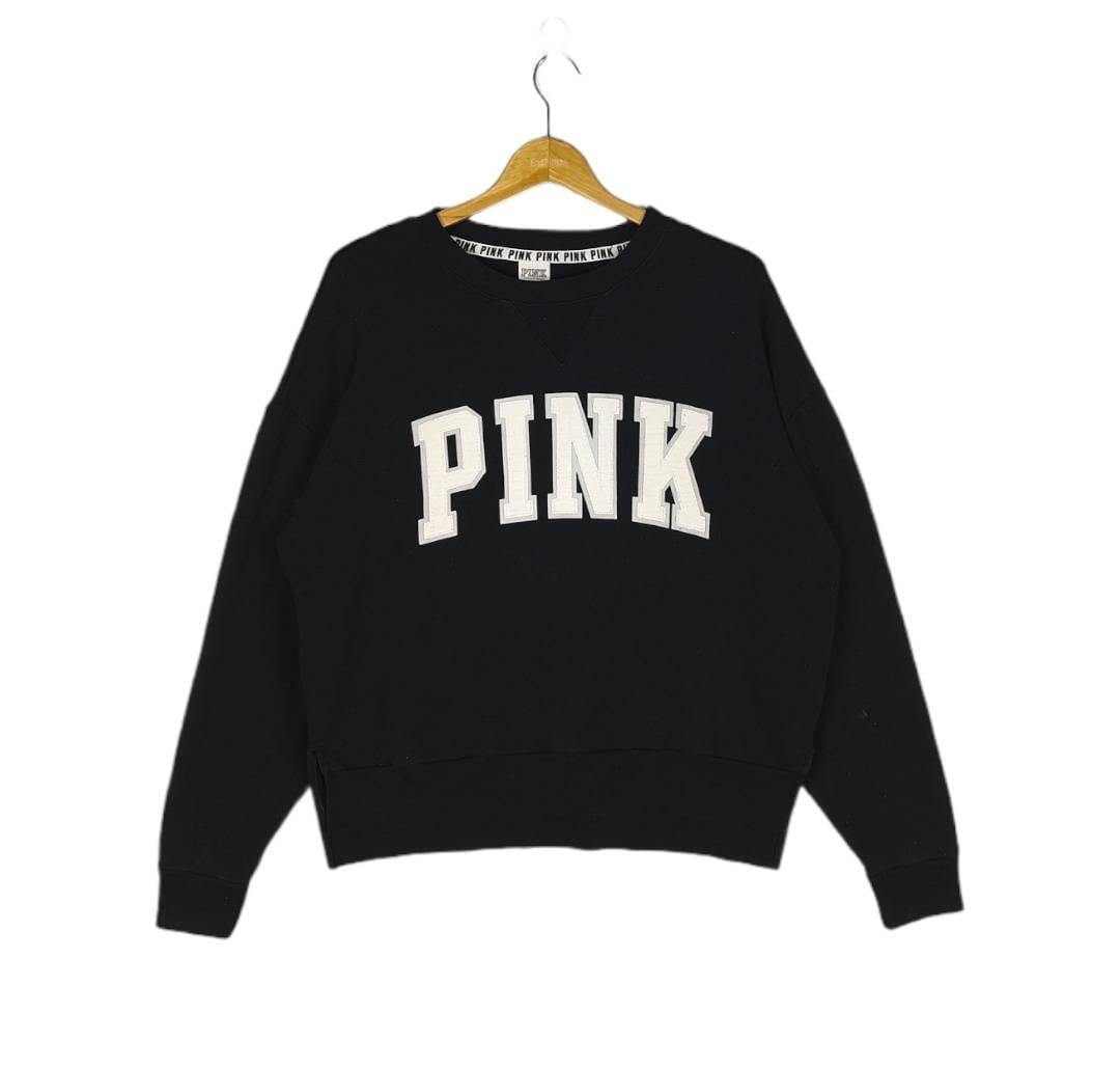 Pink Victoria Secret Embroidery Crewneck Etsy