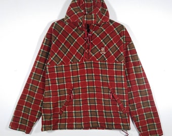 Vintage!!! KARL HELMUT Collection Fleece HalfZip Pullover Hoodies Sweatshirt