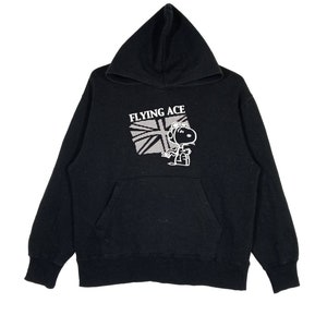 Vintage PEANUTS SNOOPY Flying Ace Hoodie Sweatshirt