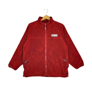 Vintage Dunlop Motorsport Racing Fleecejacka med dragkedja Tröja Runneck