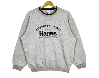 Vintage Hanes American Spirit Sweatshirt Embroidery Spell