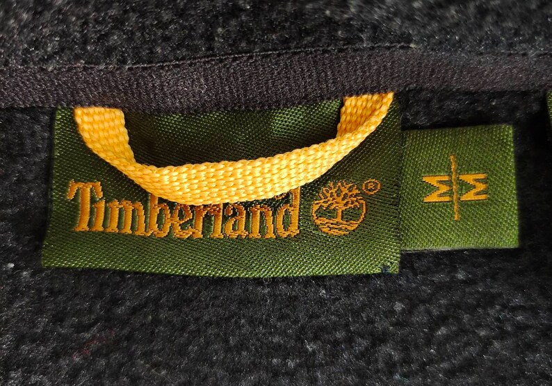 Vintage Timberland Fleece Sweatshirt Jacke Kleine Logo Stickerei Bild 6