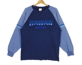 Vintage Piko Hawaiian piko surf Big Logo Sweatshirt Pullover