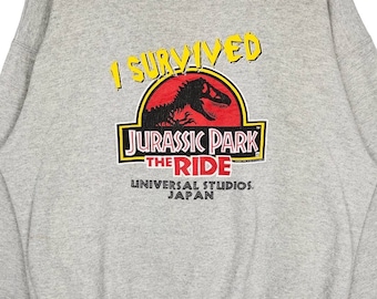 Vintage Rare!!! Jurassic Park Sweatshirt Universal Studio Japan