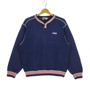 Vintage Fila Sweatshirt Embroidery Logo