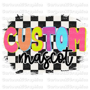 Mascota escolar personalizada png, Escuela retro PNG, Diseño de escuela primaria, Espíritu escolar png, Diseño escolar personalizado