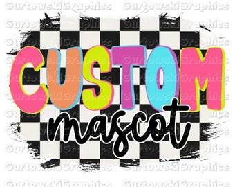 Custom School Mascot png, Retro School PNG, Elementary School Design, School spirit png, Custom School Design