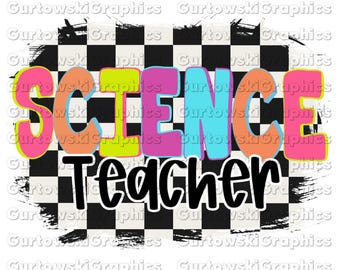 Science Teacher png, Retro Back to School, First Day Of School, School Png, Retro PNG, School Teacher Png designs, Elementary teacher png