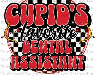Asistente dental favorito de Cupido, PNG, San Valentín divertido, Cupido San Valentín dental, PNG, San Valentín retro, Cupido San Valentín