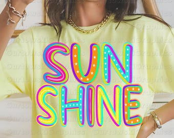 Sunshine Neon Png,Beach Life PNG,Summer PNG,Neon Trendy Summer Shirt png,Summer Sunshine Beach PNG Lake Pool River Png,Vacation png