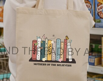 Muslim tote bag,ramadan bag,mothers in islam,palestine bag,grocery canvas bag,eid gift ideas,ramadan bags,masjid tote bags, gifts for hijabi