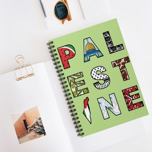 Cute Palestine notebook,free gaza,free palestine notebook, lined notebook, tatreez notebook, keffiyeh notebook, cute muslim journals