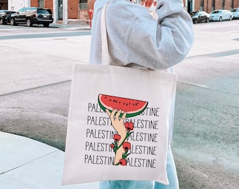 Palestine tote bag, free gaza tote bag, support palestine bag, canvas grocery bag, muslim canvas bag, stop genocide bag, canvas shopping bag