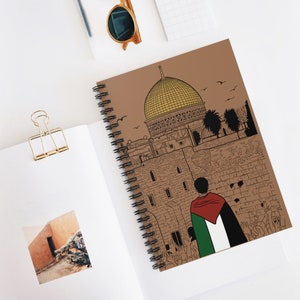 Cute Palestine notebook,free gaza,free palestine notebook, lined notebook, tatreez notebook, keffiyeh notebook, cute muslim journals
