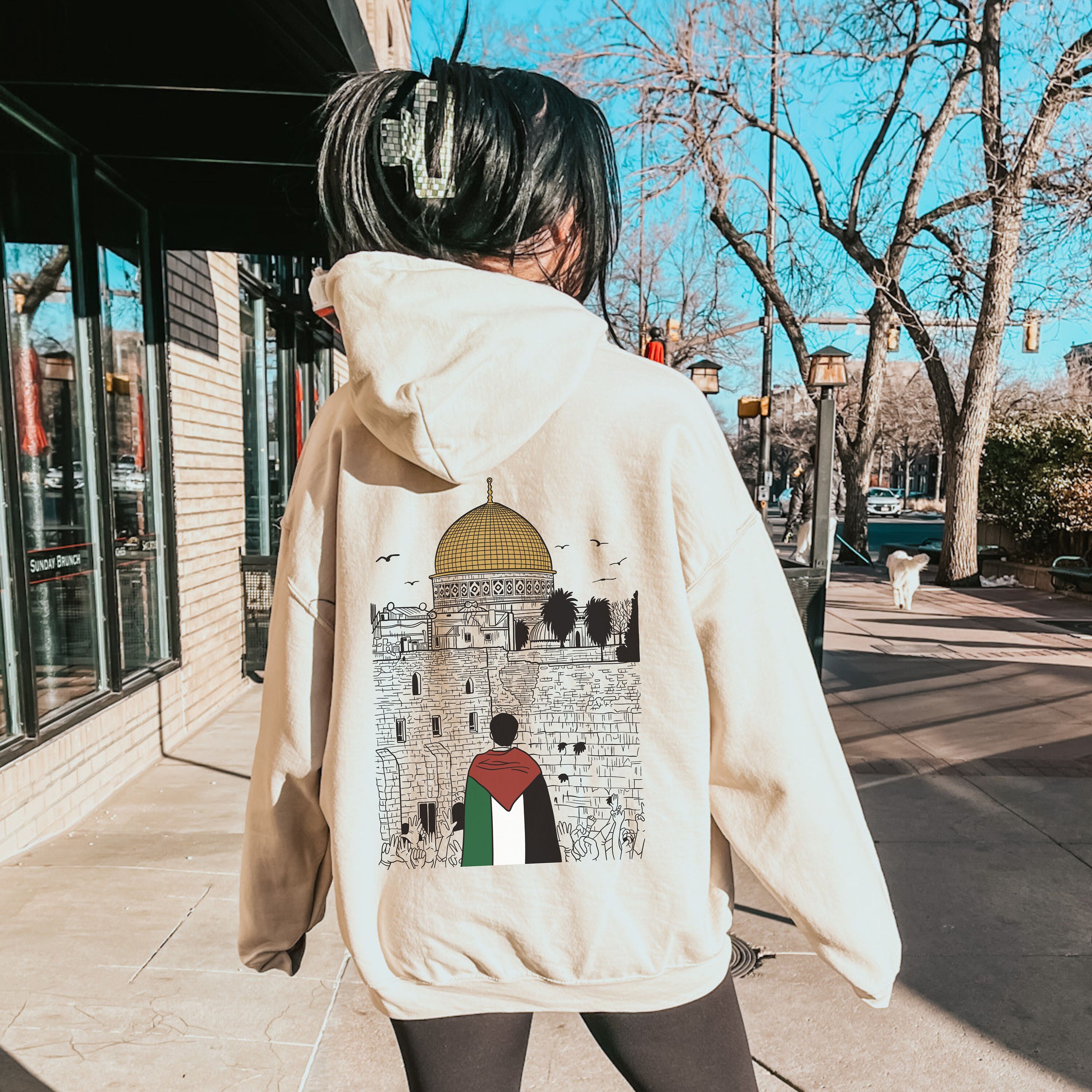 Free Palestine Printed Boy And Girl Kids Cotton Casual Hoodie Legacy Boutiques Bangladesh main image 0