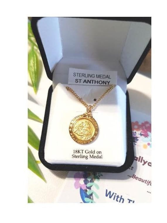 St anthony medal gold shop