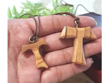 Collana Croce In Legno D'Ulivo - Con Pesce Cristiano E Libro Preghiere, Regalo Battesimo O Prima Comunione - Foto 10