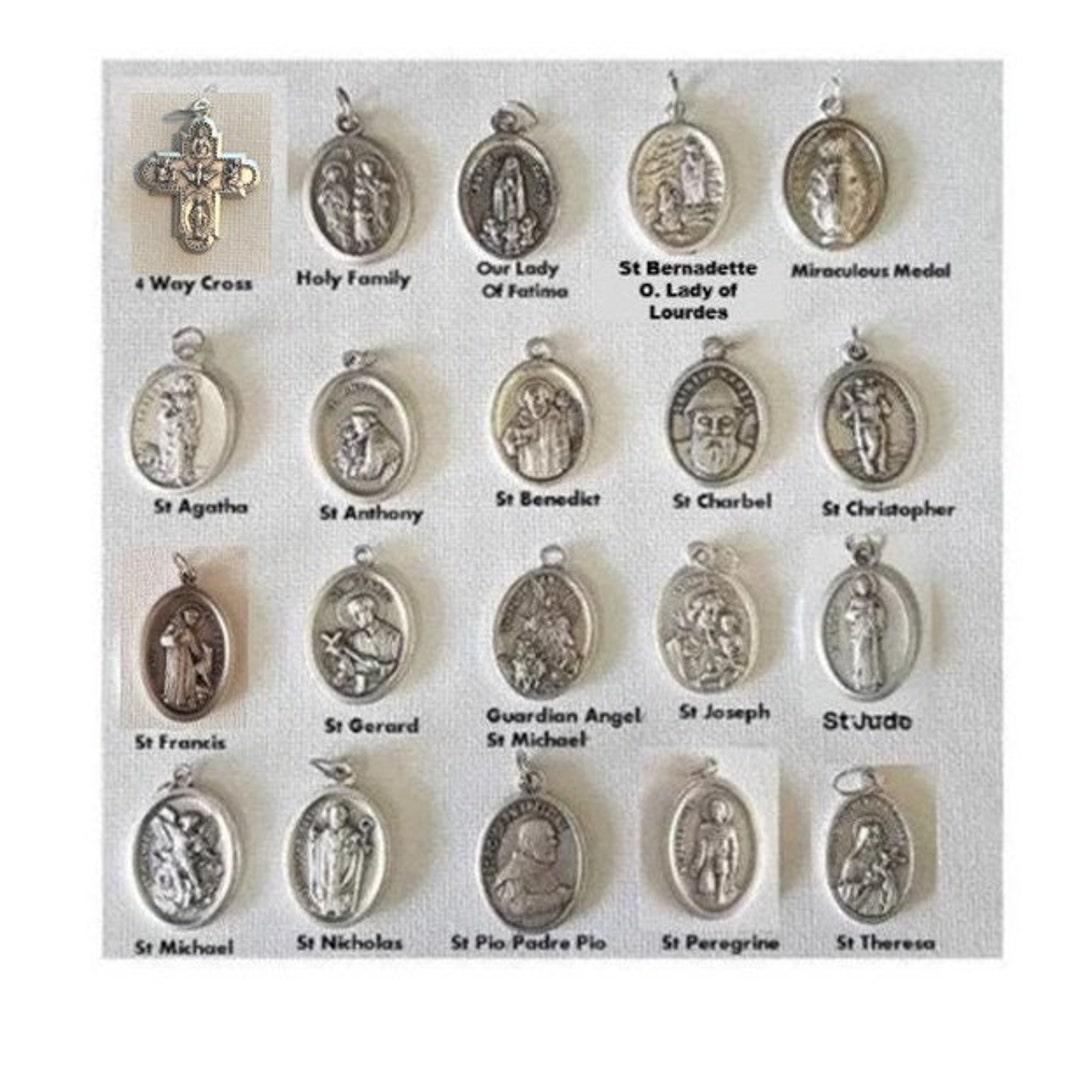 THE MIRACULOUS MEDAL - THE ORIGINAL ONE - 100% MADE IN ITALY - THE PATRON  SAINTS MEDALS : Electronics 