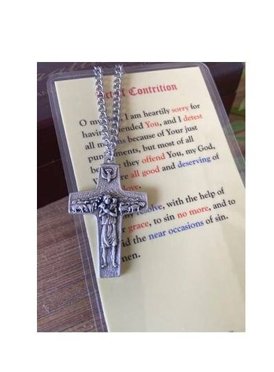 Papal Cross Key chain, Pope Francis Good Shepherd, Metal, 2, Italy