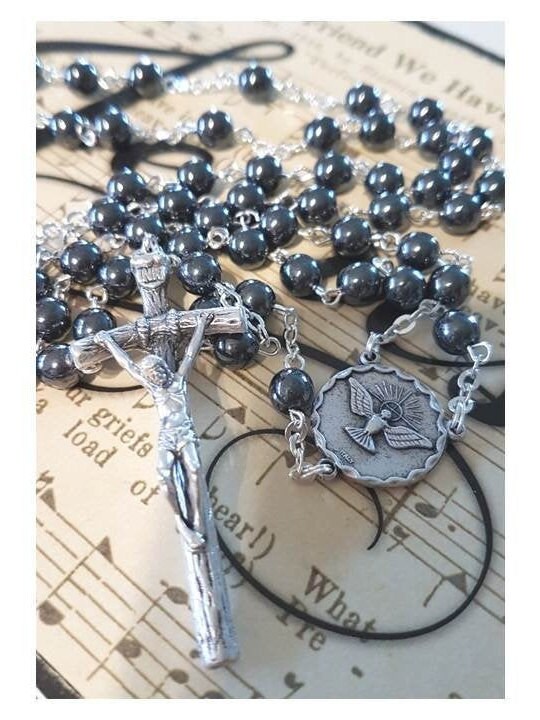 Pope Saint John Paul 11 Rosary,papal Crucifix,hematite Papal Rosary ...