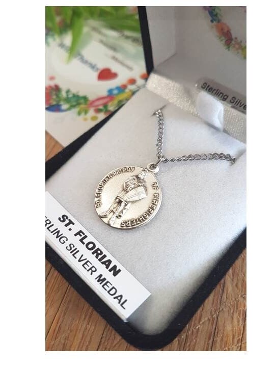 St Jude Thaddeus Sterling Medal,adult Sterling Patron Saint Necklace ...