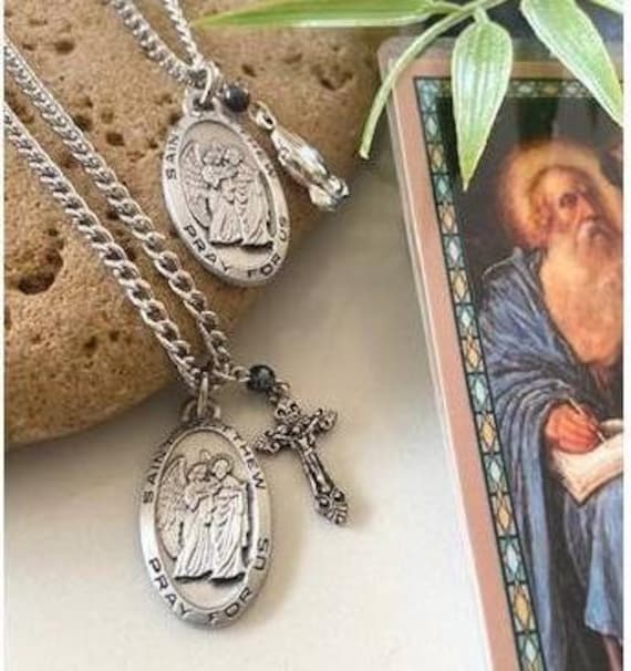 St Matthew Saint Medal, Patron Saint Medal for Boys, Confirmation