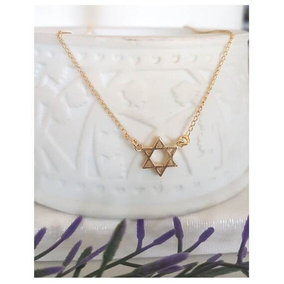 David Necklacefloating Pendant Star 