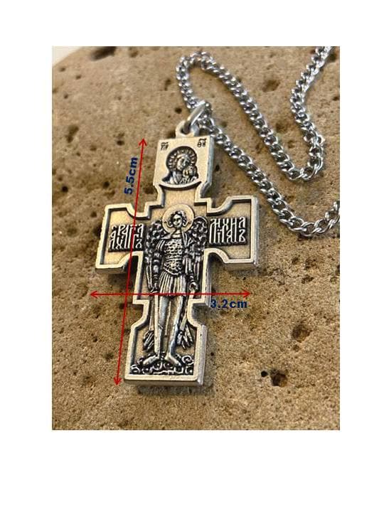 Collana da uomo con crocifisso cristiano ortodosso | Gioielli Collana da uomo con crocifisso cristiano ortodosso | Gioielli
