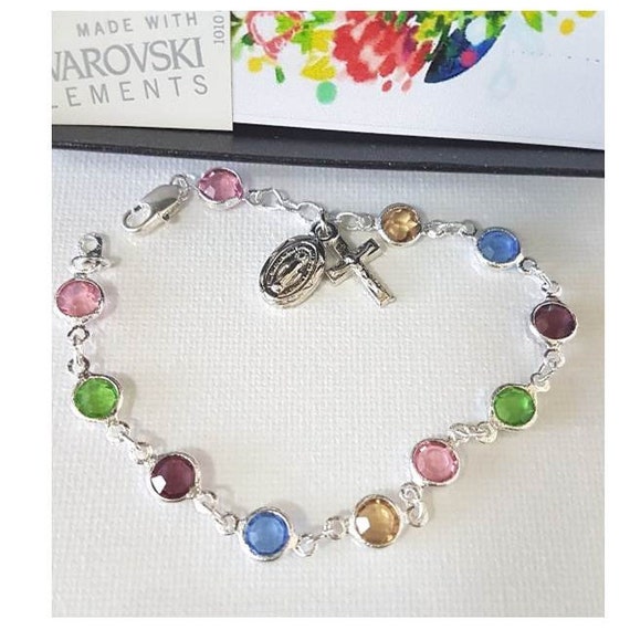 Swarovski multi coloured bracelet best sale