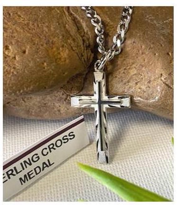 Collana Croce Uomo In Acciaio Inossidabile – Gioiello Minimal E Moderno Per Ragazzi, Catena Sottile Con Ciondolo Croce - 4