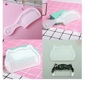 2pcs Comb Resin Molds , Comb Mold , Comb silicone molds , Hair Comb mold , Bath comb resin mold , jewelry comb for resin , comb mold set