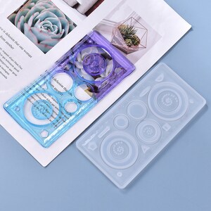 Ruler Resin Mold Drawing Tool Stationery Handmade Student - Etsy