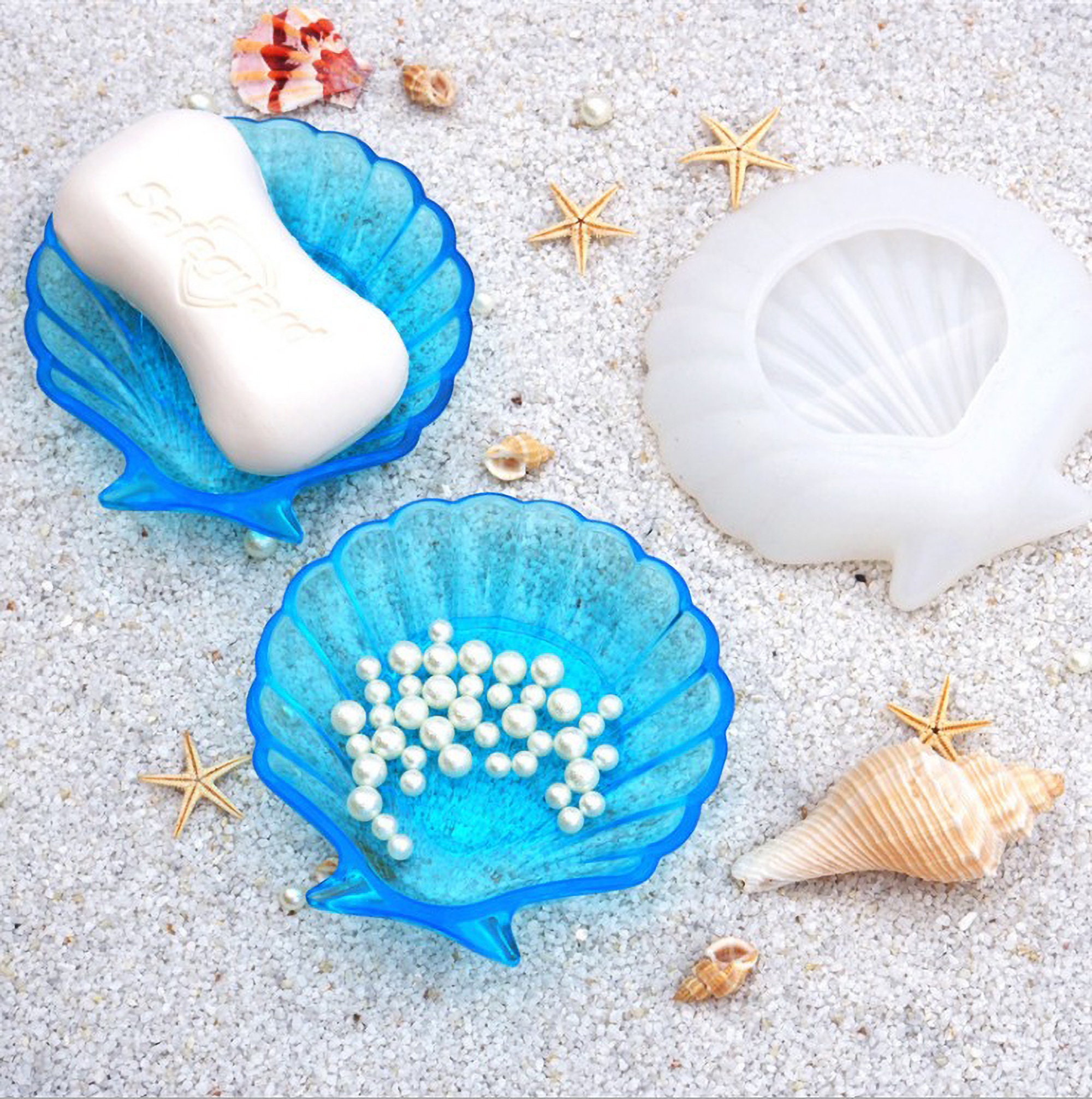 Box Resin Mold, Silicone Resin Molds Jewelry Storage Box Molds, Seashell  Epoxy Molds for Resin Crafts DIY (Seashell Storage Box)