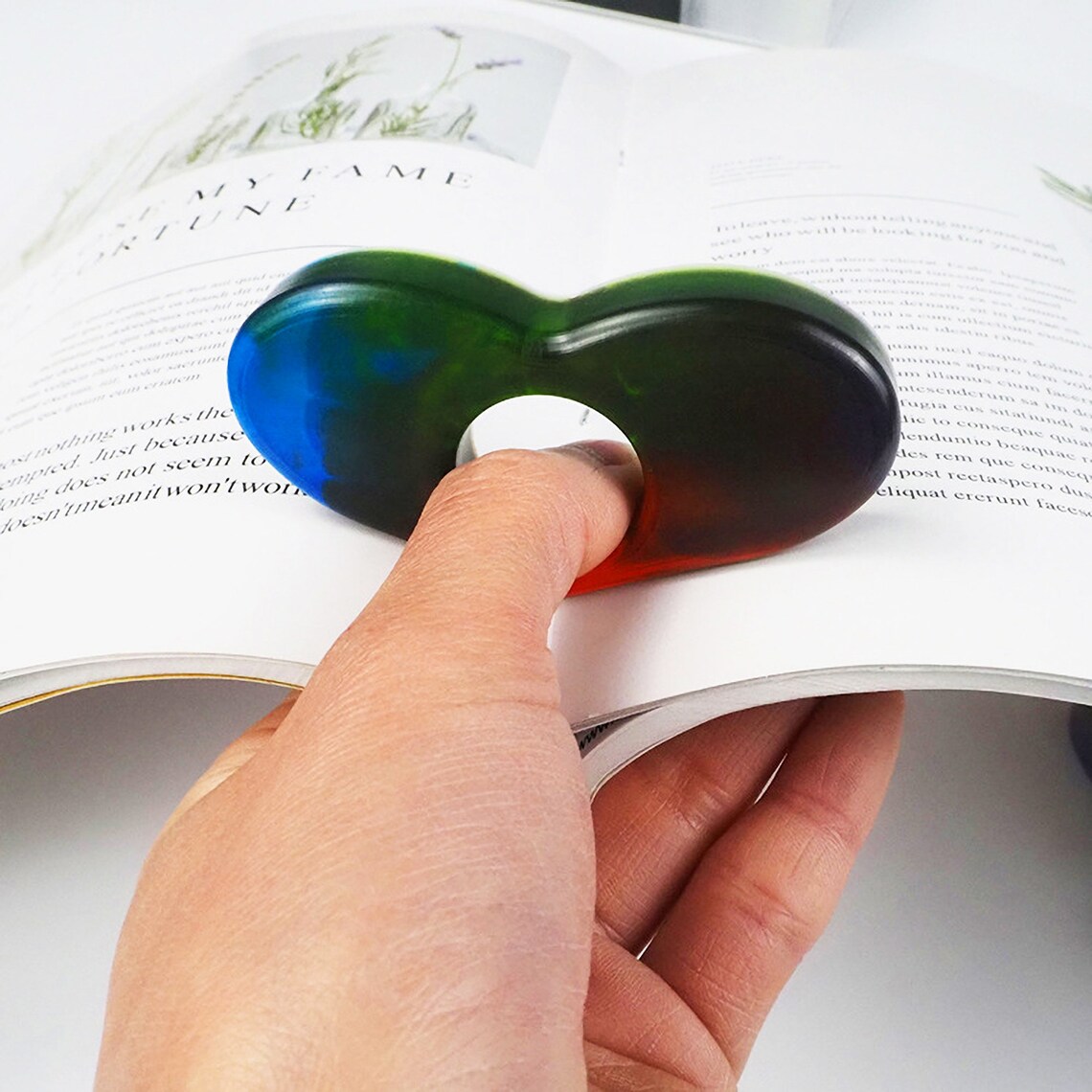 Book Page Holder Resin Mold book accessories bookish gifts Etsy