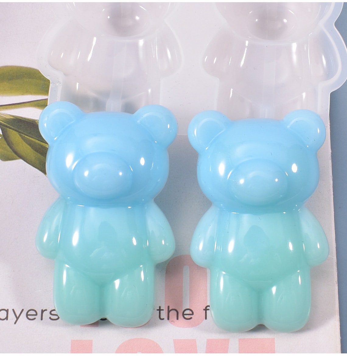Cute Bear Resin Mold Animal Silicone Molds Doll Head Jewelry Etsy