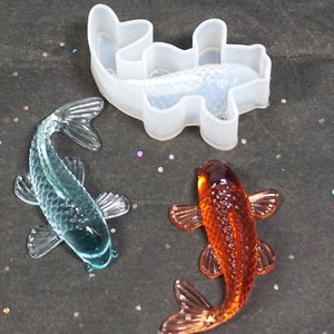 Koi Fish Molds, Koi Fish Resin Mold, Fish Mold Silicone,Fish Mold Large, Fish Mold, 3D Koi Fish, 3d fish molds for resin, jewelry fish mold